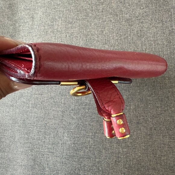 Chloe Marcie Square Red Leather Wallet - Picture 5 of 8